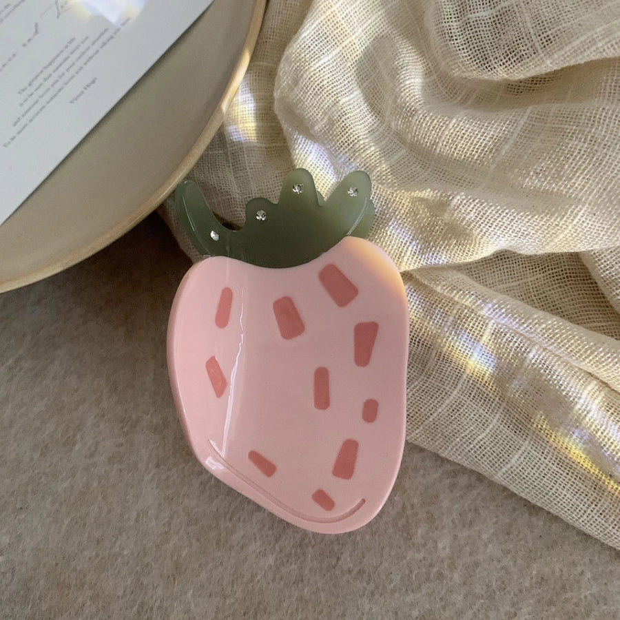 Women's Cute Strawberry Acetic acid sheets Hair Claws