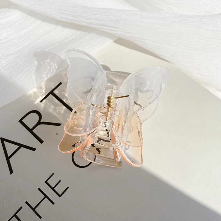 Women's Sweet Simple Style Butterfly Arylic Hair Claws