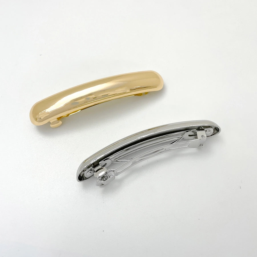 Women's Casual Solid Color Rectangle Alloy Hair Clip