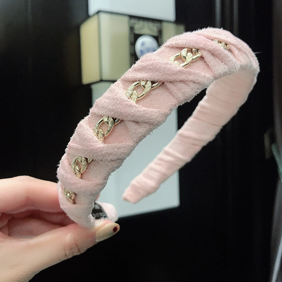 Women's Simple Style Classic Style Plaid Knot Cloth Hair Band