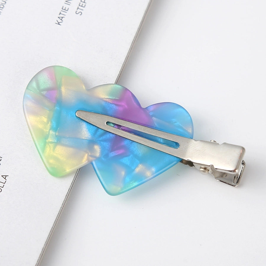 fashion ditsy floral arylic stoving varnish hair clip 1 piece