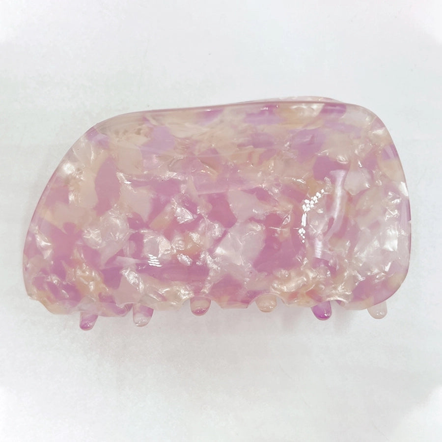 retro marble arylic handmade hair claws 1 piece