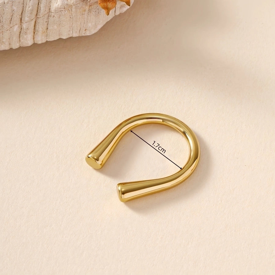 Jewelry IG Style Simple Style Geometric 304 Stainless Steel 18K Gold Plated Rings