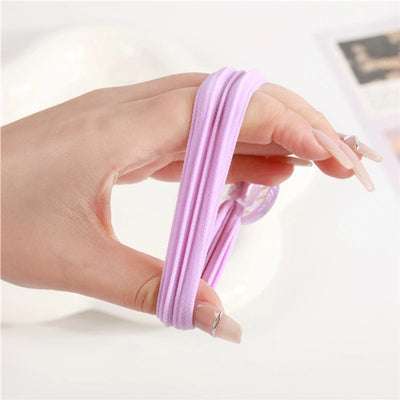 Kid'S Cute Smile Face Plastic rubber band Hair Tie