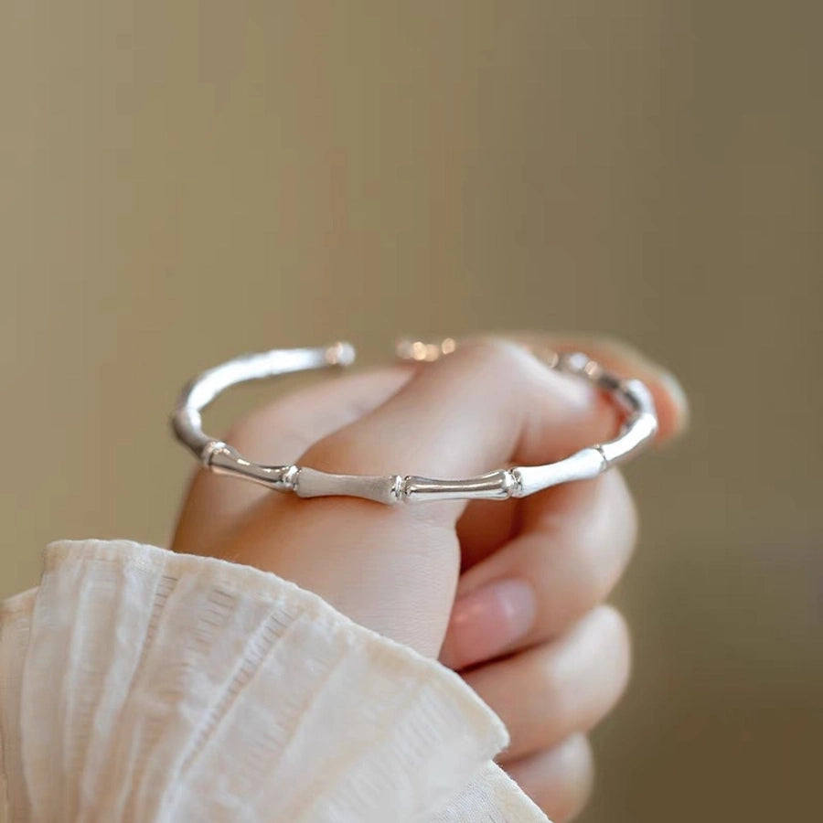 Jewelry Simple Style Solid Color Copper Bangle