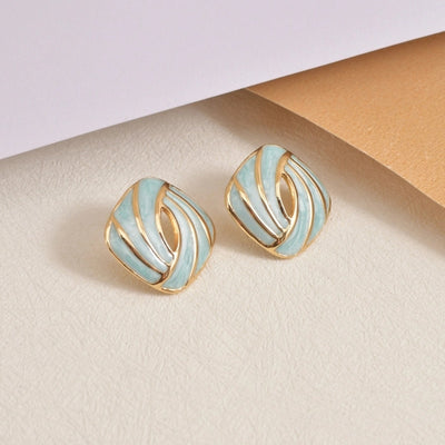 1 Pair Casual Vintage Style Simple Style Geometric 304 Stainless Steel 18K Gold Plated Ear Studs