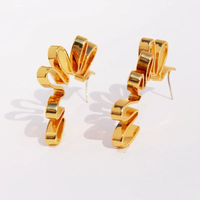 1 Pair Elegant Simple Style Geometric Brass 24K Gold Plated Ear Studs