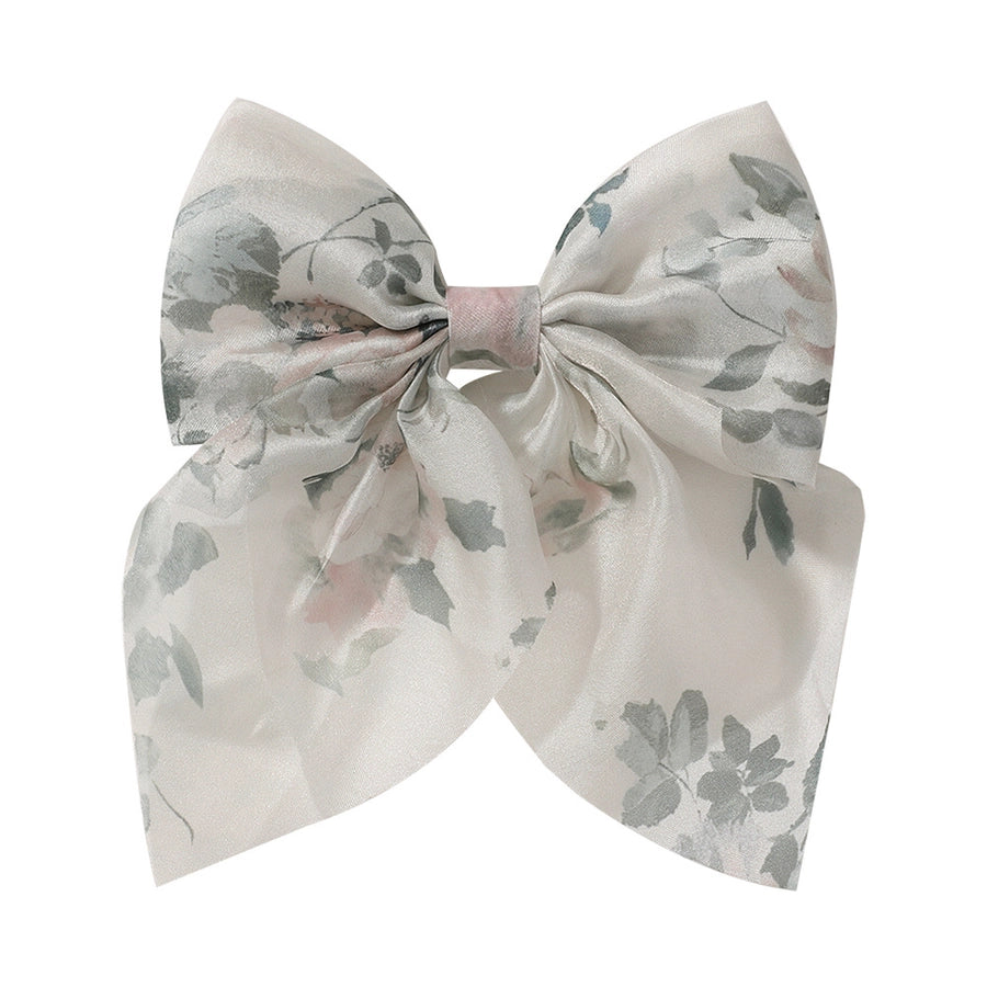 Girl'S Simple Style Classic Style Bow Knot Alloy Ribbon Lettuce Trim Hair Clip