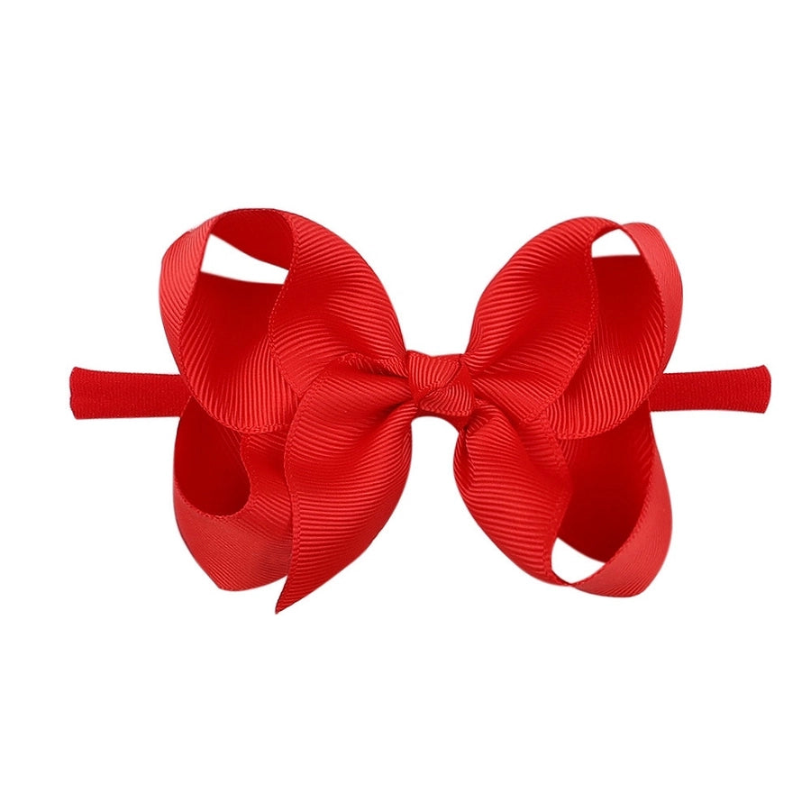 2337 20 color bubble flower headband new children bow nylon hair band  baby hair accessories