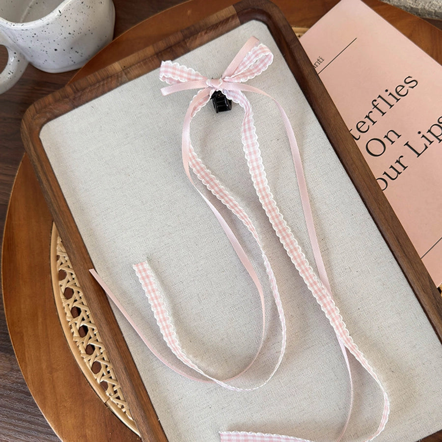 Women's Cute Lady Sweet Bow Knot Cloth Hair Clip