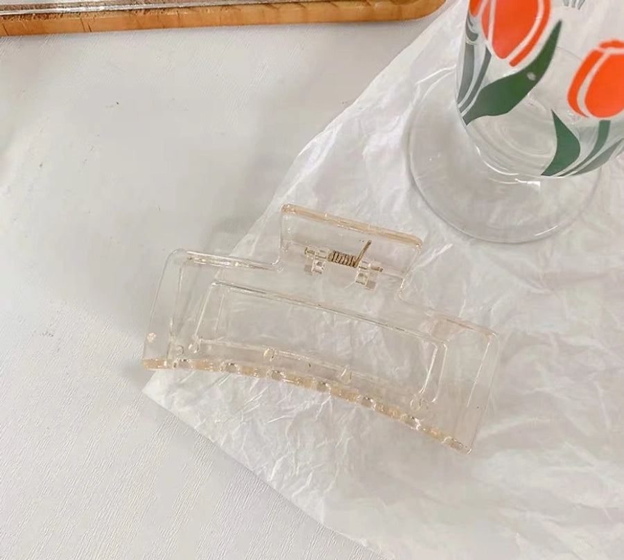 Women's Lady Korean Style IG Style Solid Color Plastic Spray Paint Hair Claws