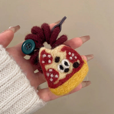 Cute Women's Letter Donuts Felt Hair Tie