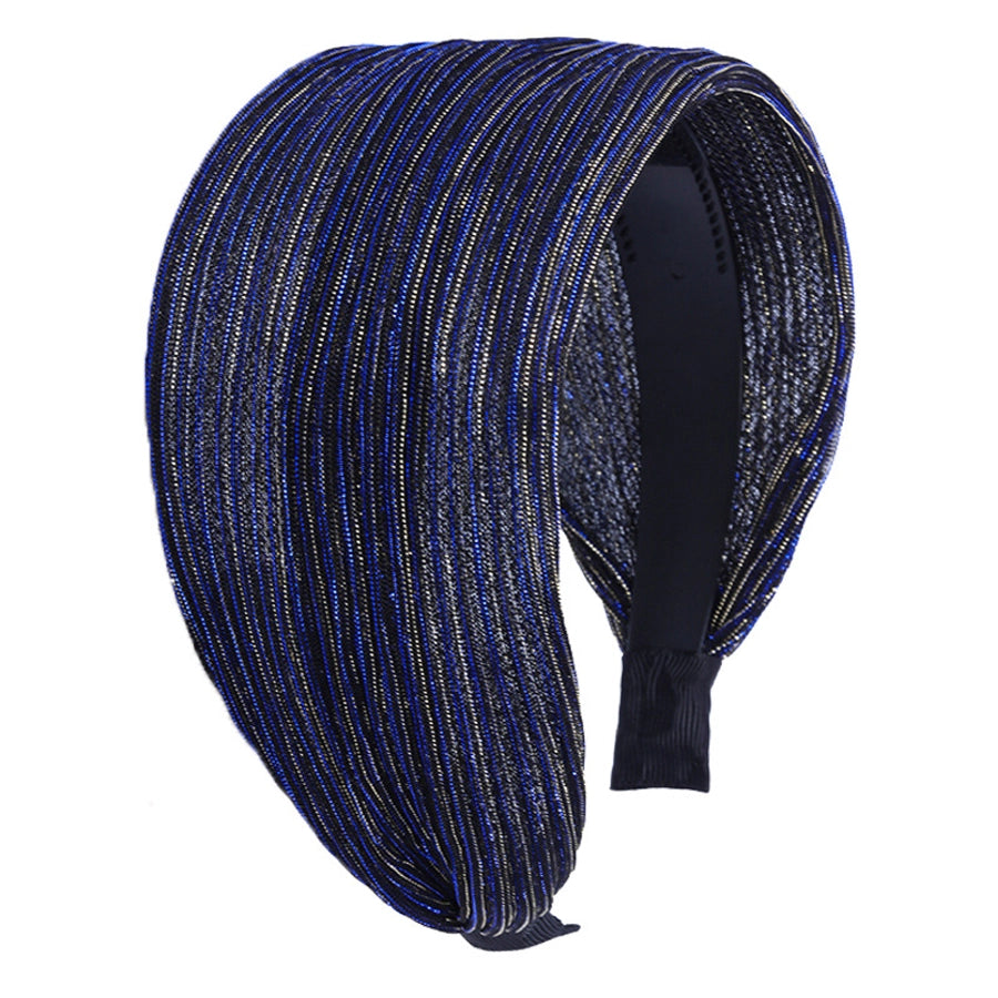 women's simple style stripe cloth resin lace hair band