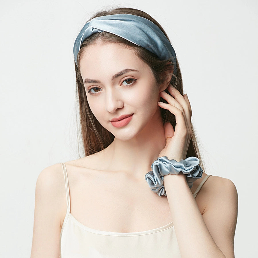 Strictly Selected 19 Mm Silk Hair Band Hair Ring Head Flower 100%  Silk Large Intestine Hair Ring Bright Color Hair Accessories Light Luxury Gift