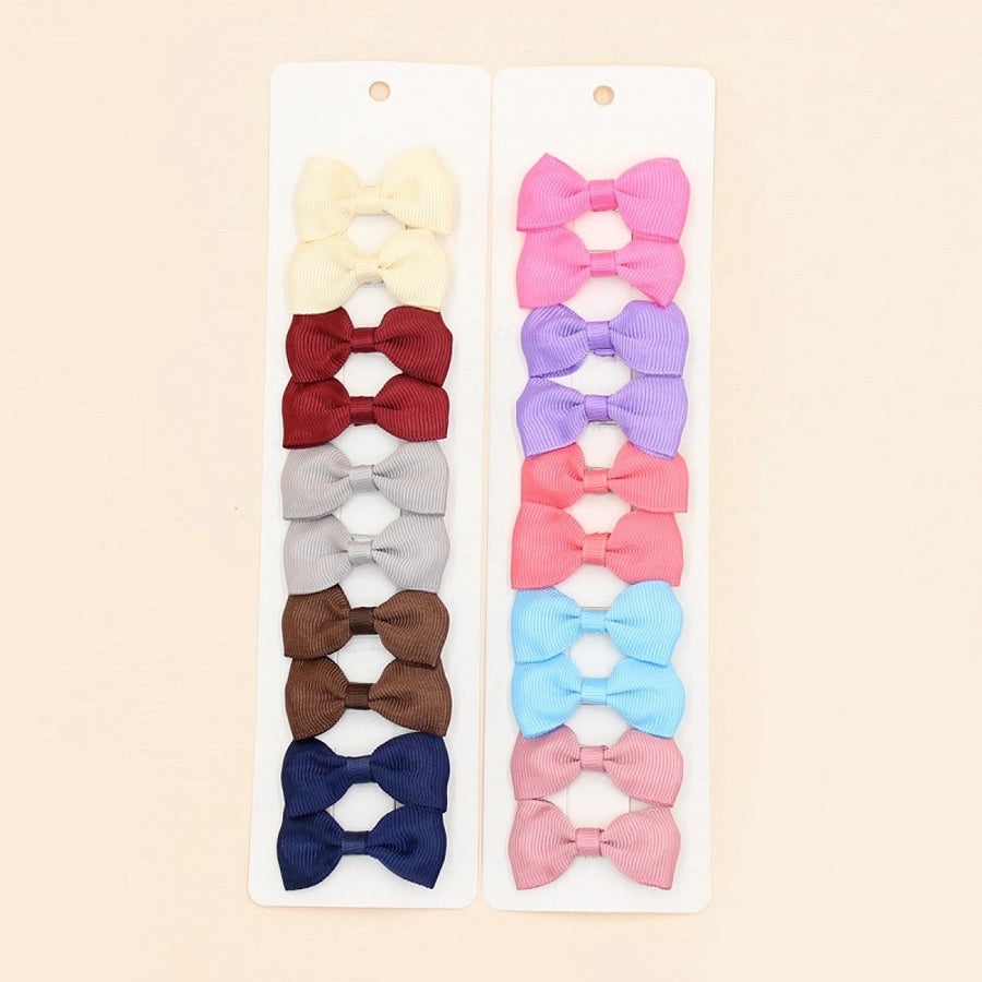 Women's Sweet Korean Style Bow Knot Polyester Hair Clip