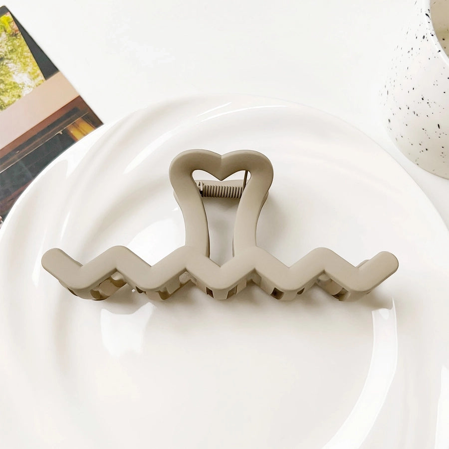 Women's Simple Style Waves Arylic Hair Claws