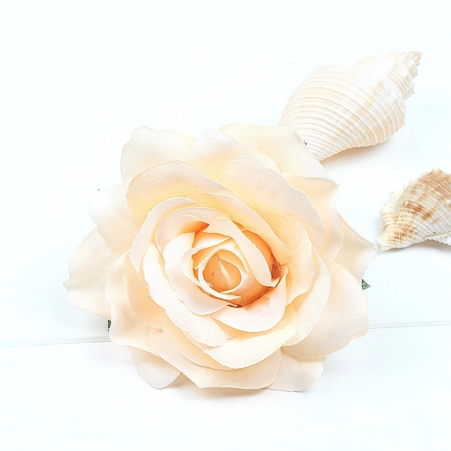 bohemian plaid flower cloth hair clip 1 piece