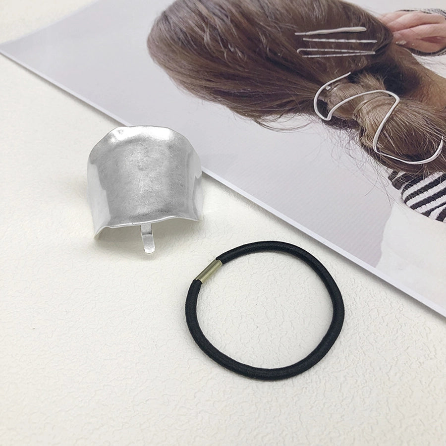 Women's Simple Style Geometric Metal Plating Hair Tie