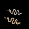 Personalized Snake-Shaped Hairpin Ladies Cold Style Retro Frog Buckle Alloy Rhinestone Clip Bangs Clip