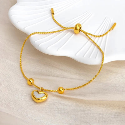 Jewelry Elegant Heart Shape Titanium Steel Jewelry Set