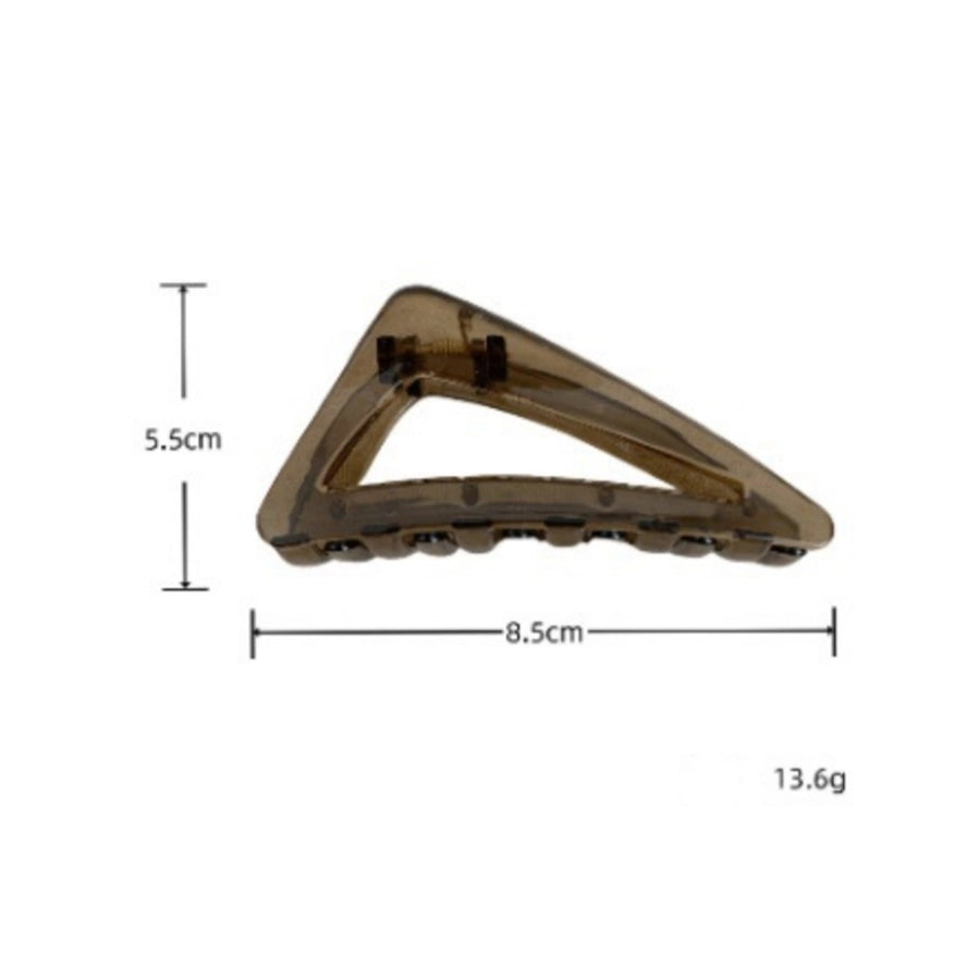 Women's Sweet Korean Style Triangle Plastic Handmade Hair Claws