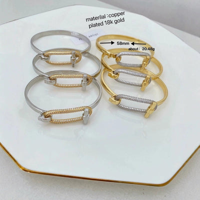 Jewelry Vintage Style Classic Style Geometric Copper Zircon Mixed Metal Rings Bracelets