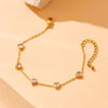 Elegant Streetwear Heart Shape 304 Stainless Steel Bracelets In Bulk
