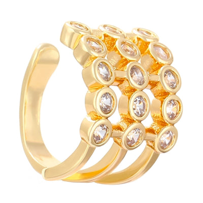 1 Piece IG Style Simple Style Geometric Plating Copper Ear Cuffs