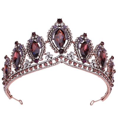 retro crown alloy diamond rhinestones crown