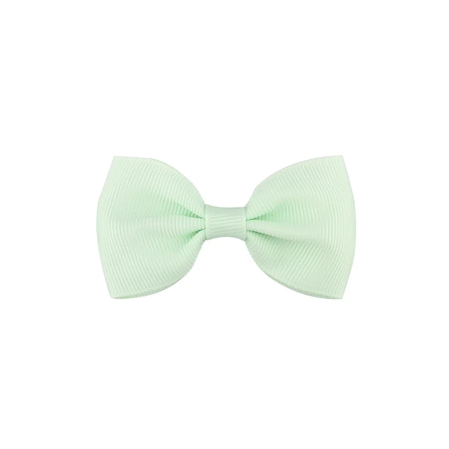 european and american solid color children's bow cute hairpin