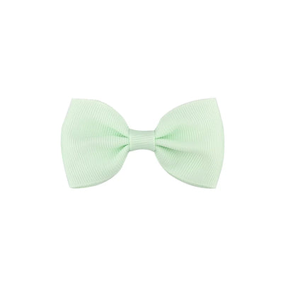 european and american solid color children's bow cute hairpin