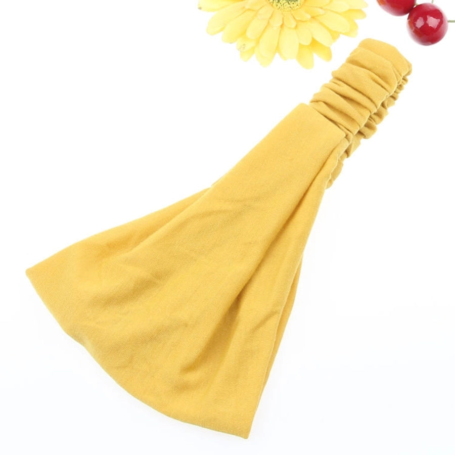 fashion solid color cotton hair band