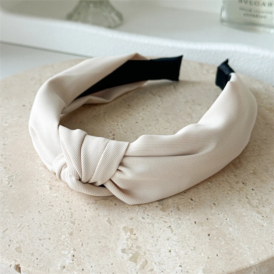 Women's Simple Style Solid Color Cloth Hair Band