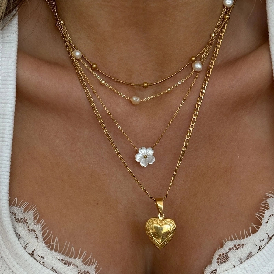 Jewelry Casual Lady Simple Style Geometric 316 Stainless Steel  Plating Necklace