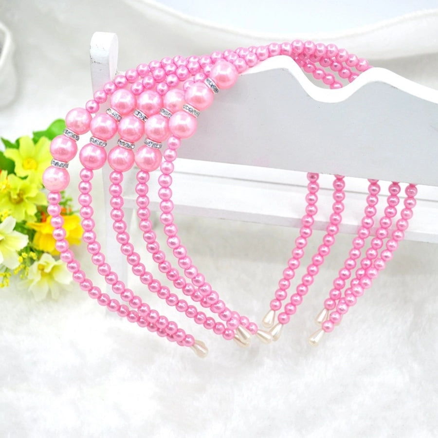 Korean style princess children pearl headband headband girl hair accessories micro business push activities small gifts