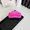Women's Simple Style Solid Color PC Plush Hair Claws