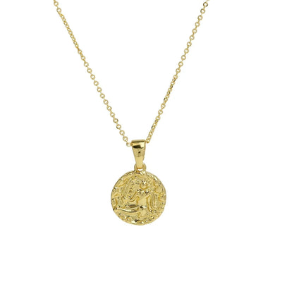 Brass Plating Constellation Pendant Necklace