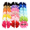 fashion baby v-shaped ribbed ribbon bow hairpin hair accessories