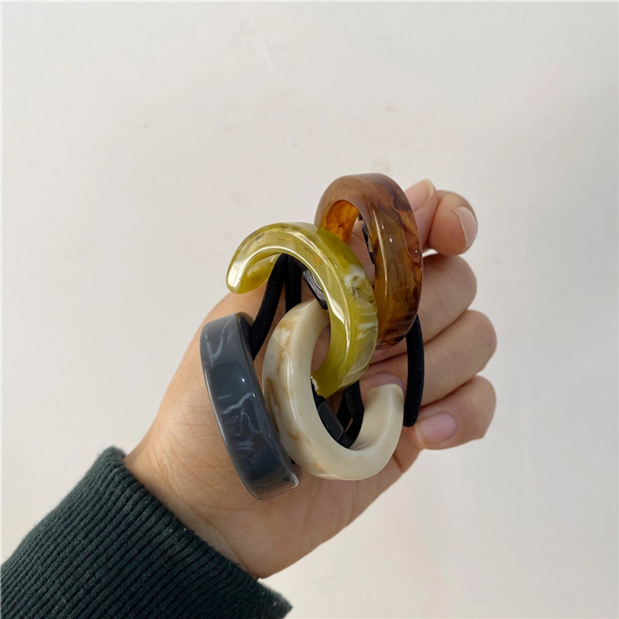 Women's Elegant Marble Acetic acid sheets Hair Tie