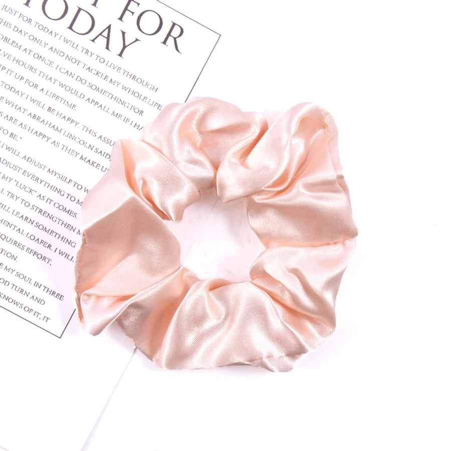 simple style solid color cloth hair tie