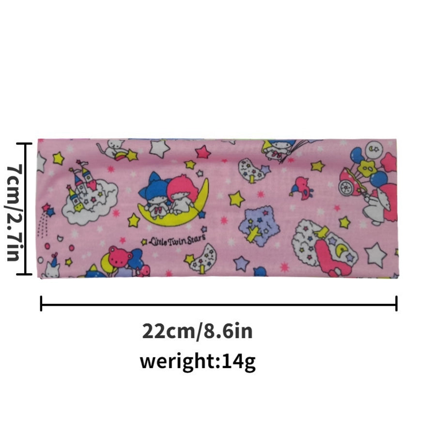 Women's Cartoon Style Cartoon Character Plaid Cloth Printing Hair Band