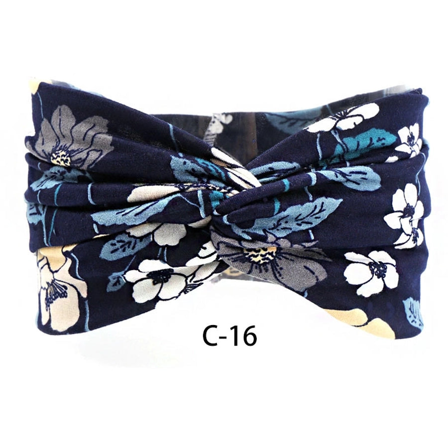 elegant streetwear plaid leopard cloth hair band