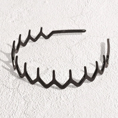 fashion simple wave wide-brimmed geometric shape headband