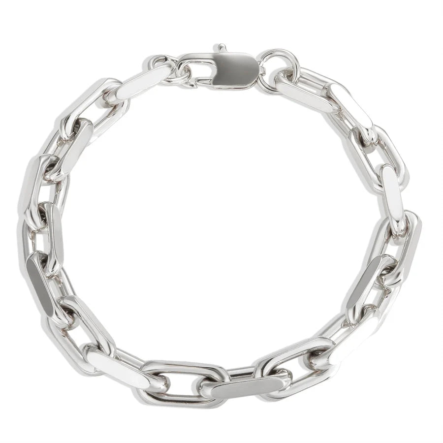 Jewelry Simple Style Geometric 304 Stainless Steel Bracelets Necklace