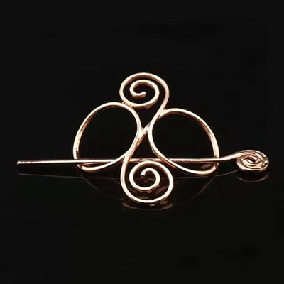 women's retro geometric metal plating hairpin