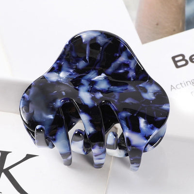 simple style color block acetic acid sheets carving hair claws 1 piece