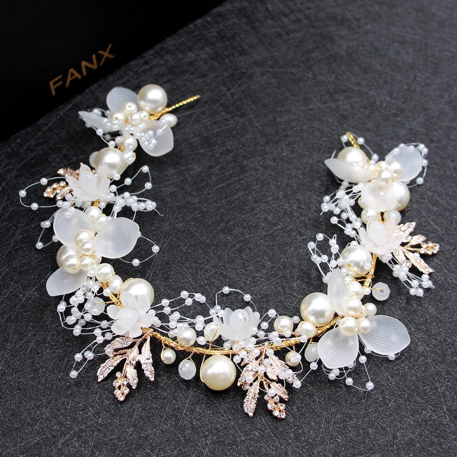 women's elegant flower alloy birdcage veils
