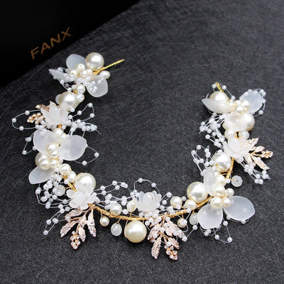 women's elegant flower alloy birdcage veils