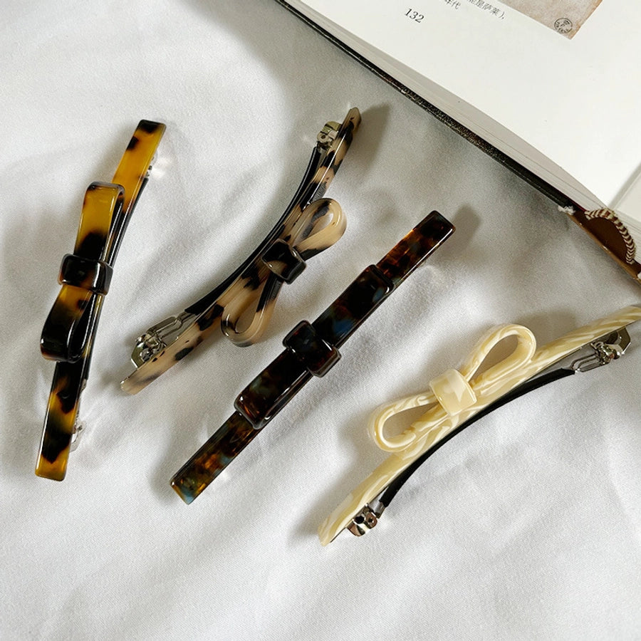 Women's IG Style Sweet Bow Knot Acetic acid sheets Handmade Hair Clip