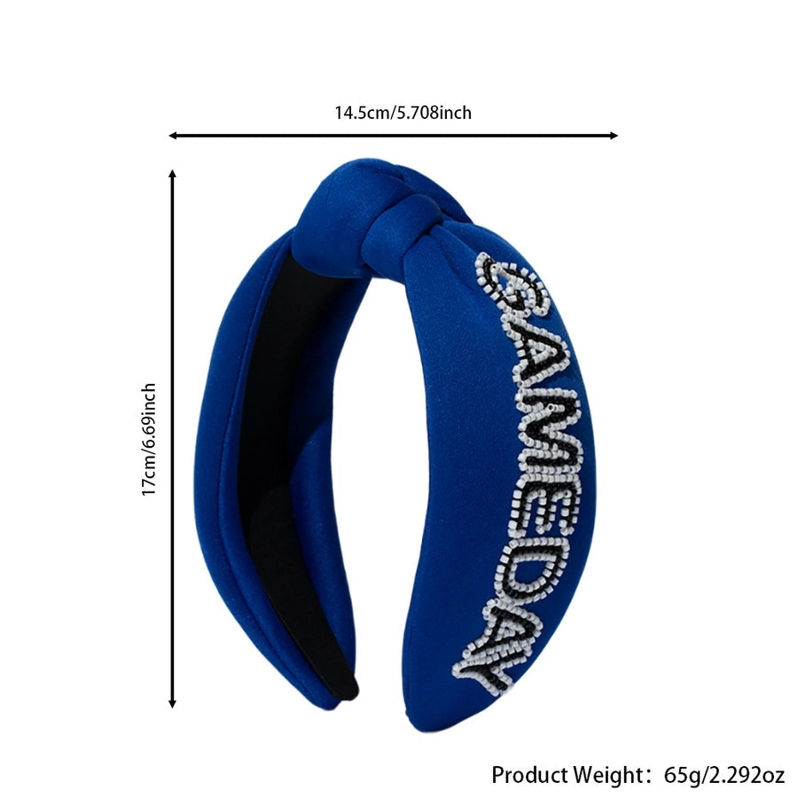 Women's Hip-Hop Retro Funny Letter Cloth Hair Band